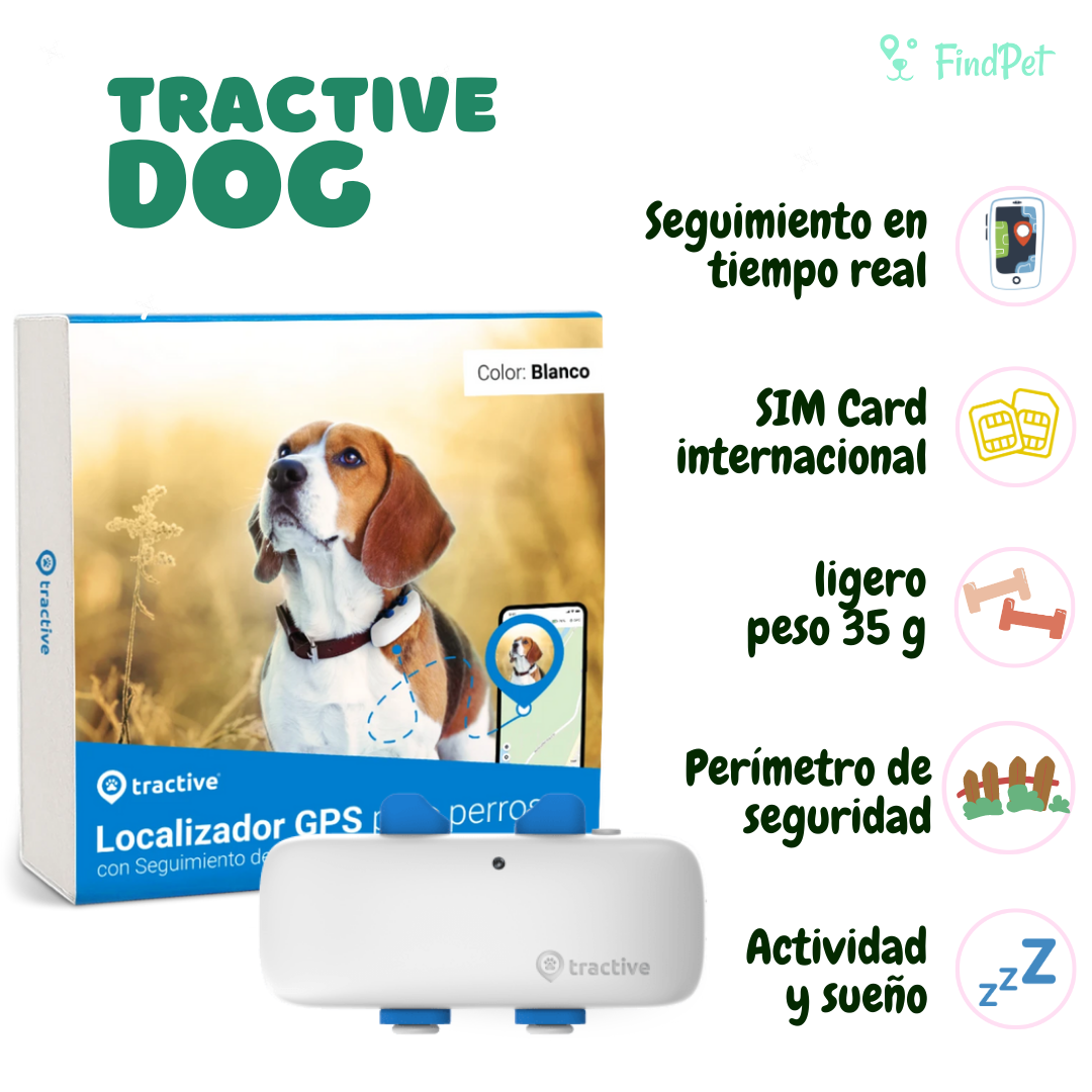 Tractive GPS DOG 4 - Localizador GPS para perros